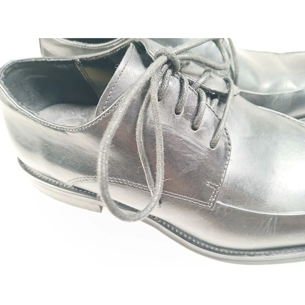 Kenneth Cole Men’s Black Leather Shoes Sz 8 – Silver Tech Comfort